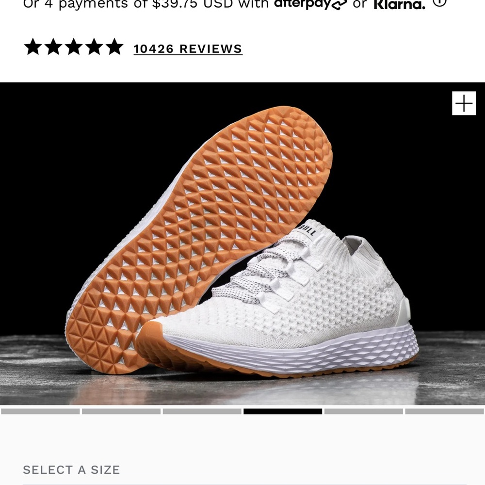 White running sneaker